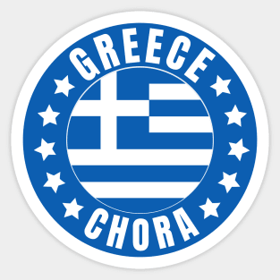 Chora Greece Sticker